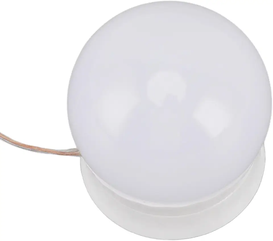 Luzes LED para penteadeira, 10 lâmpadas reguláveis por USB, luzes espelhadas de cor e brilho ajustáveis para vestiário, banheiro