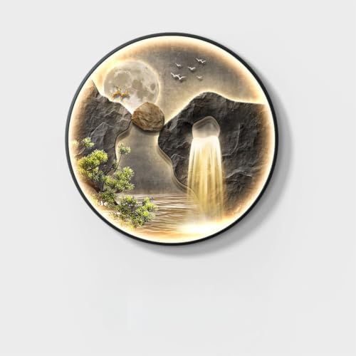 3D LED Wall Art, Modern Landscape Lighted Wall Decor for Living Room