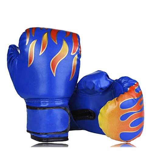 Gants de boxe enfant bleu 6 oz sac de frappe MMA combat Kick Boxing