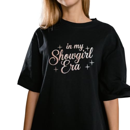 Embroidered In My Showgirl Era Sweatshirt – Trendy Showgirl Life Pullover, Aesthetic Cozy Fall Winter Top Multi