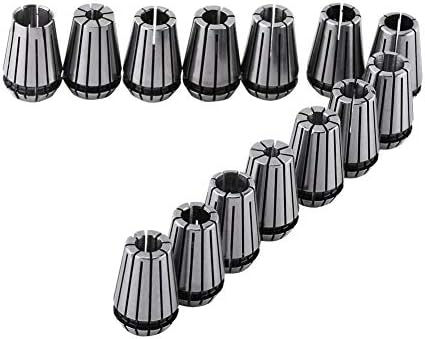 14pcs ER20 Spring Collet Set for CNC Engraving Machine and Milling Lathe Tool,1/16"~1/2"
