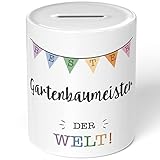 JUNIWORDS Spardose Sparbüchse, Bester Gartenbaumeister der Welt (5700566)