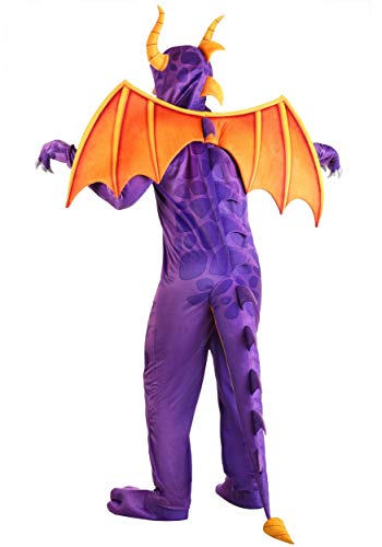 Spyro The Dragon Jumpsuit Costume Purple Dragon Video Game Costume For Adults X-Large #TOP3