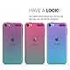 kwmobile Hülle kompatibel mit Apple iPod Touch 6G / 7G (6. und 7.Generation) - Silikon Backcover Schutzhülle - Cover Case Zwei Farben Pink Blau Transparent