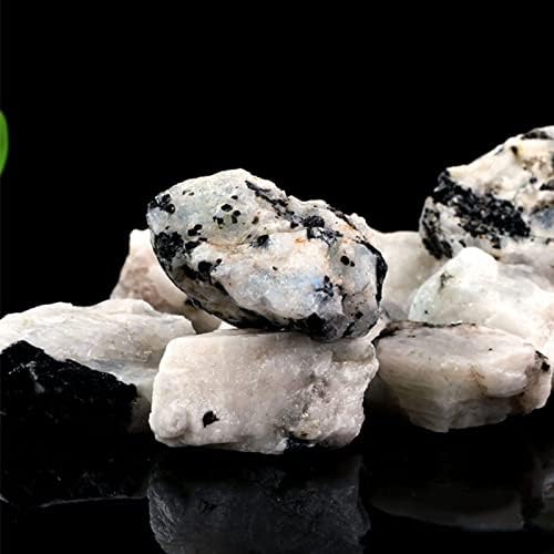 Miniatura 7 de Acxico Piedra cruda de piedra lunar arco iris 7.05 oz, piedra lunar rugosa del arco iris