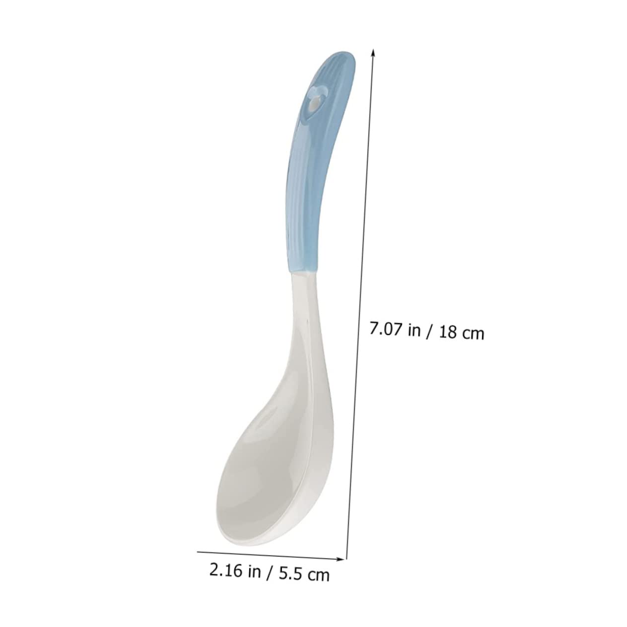 Lot de 6 Cuillères à Soupe en Céramique pour Maison et Restaurant