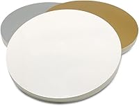 Vista 52 de Tableros redondos para tartas, paquete de 10 soportes para tartas, base circular de cartón (plata, 12 pulgadas)