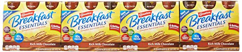 Carnation Breakfast Essentials Ready-to-Drink, Rich Milk Chocolate, 8 Fl Oz (Pack of 24)