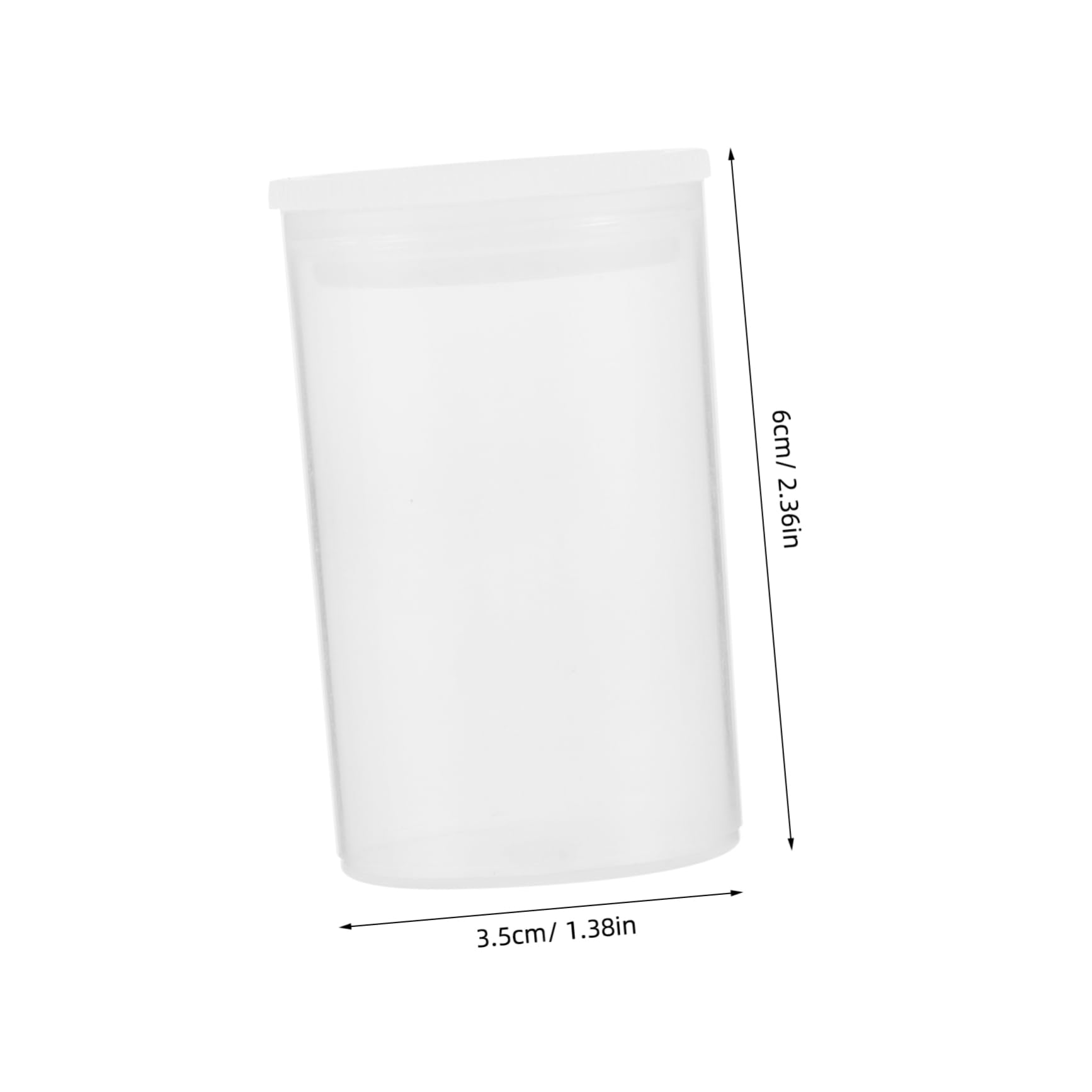 100 Contenitori Portaoggetti Plastica Trasparente con Coperchio Sigillato, Versatile per Film e Modellini, 100 Pezzi, per Cassetti e Tavoli da Trucco