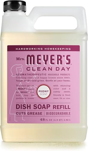 MRS-MEYERS-CLEAN-DAY-Liquid-Dish-Soap-Refill-Biodegradable-Formula-Peony-48-fl-oz