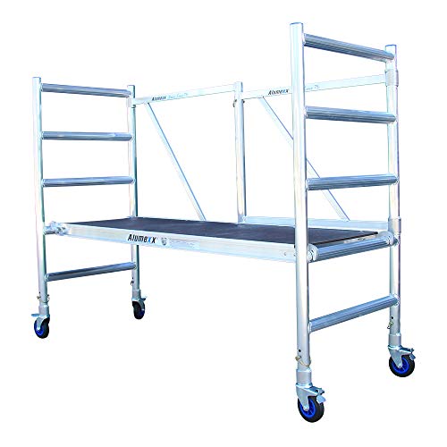 Alumexx FS 75 Basic - RolSteiger - Kamersteiger - Steiger - Aluminium Vouw-Steiger - Kamer Steiger op Wielen - Eenvoudig… - Afbeelding 4