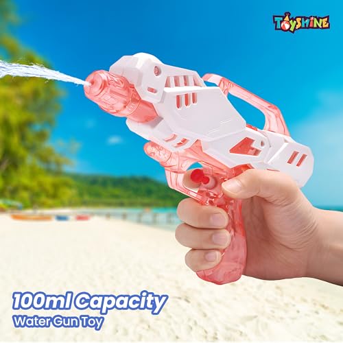 Image of Toyshine 100ml Futuristic Water Gun Toy for Kids | Powerful Pichkari with Trigger Action | Lightweight Water Blaster for Holi, Pool & Outdoor Summer Fun