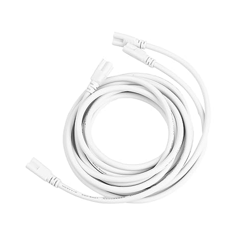 Conector de 3 pines de doble extremo con cable de 2 metros para tubos LED T5 T8 de repuesto