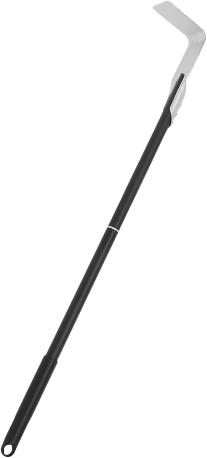 CHILDWEET Ergonomic Handle BBQ Ash Scraper Stove Oven Ash Cleaning Tool Fireplace Cleaning Supply