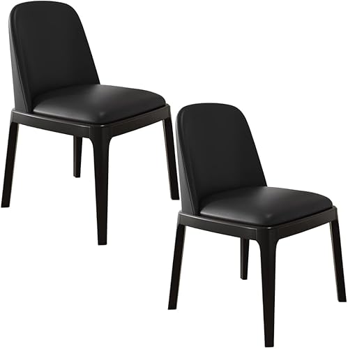 Miniatura 28 de YVYKFZD Juego de 2/4 sillas de comedor, sillas de comedor de madera, sillas de cocina tapizadas, silla de sala de estar sin brazos con respaldo