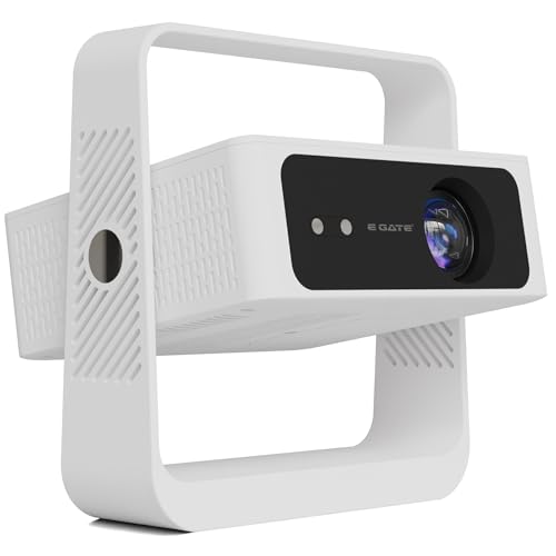 Image of E Gate Atom 4X Air, The Complete Projector with 1080P & 4K Support | Auto Focus + Auto Keystone + Obstacle Avoid | 400 ISO, Android 12 with Netflix, Prime, Live TV | WiFi-BT-HDMI ARC - EGATE