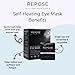 REPOSE Steam Eye Mask - Instant, Self-Heating Sleep Mask - Eye Strain Relief Mask to Help Reduce Eye Puffiness & Soothe Tired Eyes | Unscented, Single Use, Travel Friendly Warm Eye Mask - 10 Count