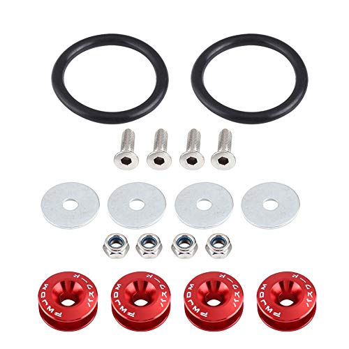 Akozon Car Spryskiwacz zderzaka ze stopu aluminium/Śruba Zestaw do ubierania silnika w zatoce Quick Release (06)