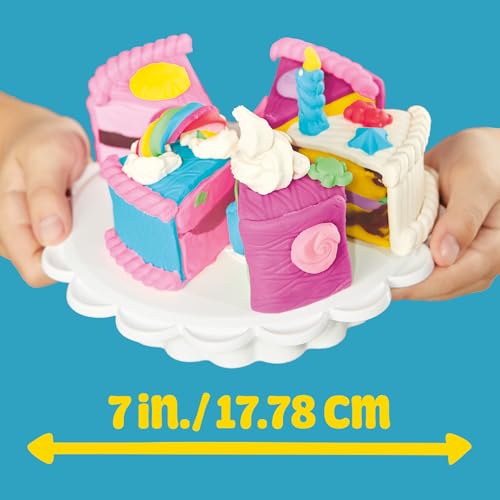 image for Play-Doh Super Slice Cake Playset, Toy Oven with Play Kitchen Accessor