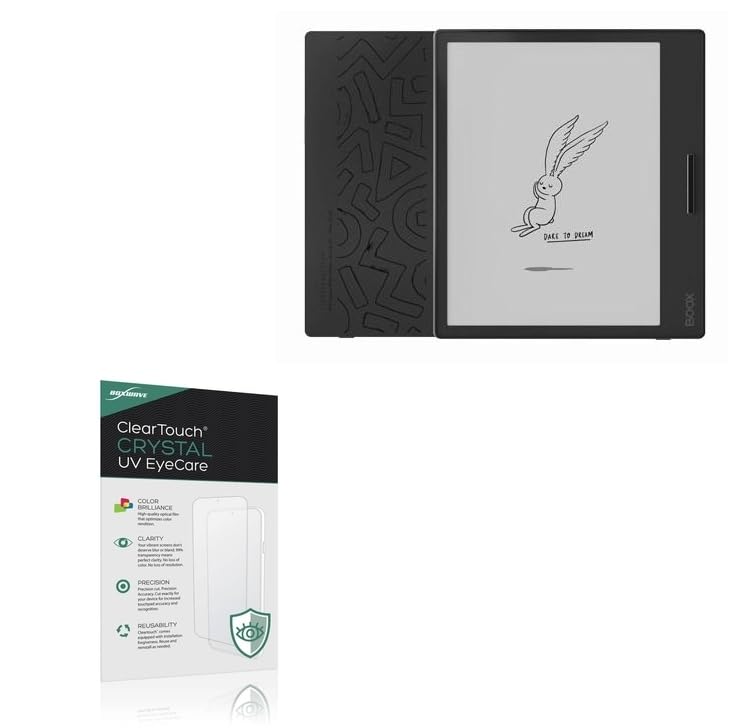 BoxWave Screen Protector Compatible With ONYX BOOX Page - ClearTouch Crystal Anti-UV EyeCare (2-Pack), Filters out Harmful Blue Light Reduce Fatigue