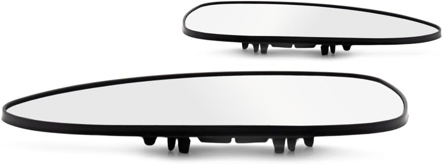 For Chevy Sonic 2012-2018 Mirror Glass Driver and Passenger Side | Pair | Non-Heated | w/Backing Plate | Hatchback/Sedan | Flat & Convex Glass Type | Replacement For 95132581, 95132591
