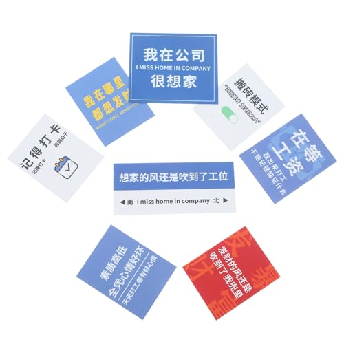 Vaguelly 2 Sätze Kreative Kartendekoration für Fotografie Cartoon Karten Stückige Requisiten für Schmuck und Uhrenfotografie Leicht Modern und Praktisch