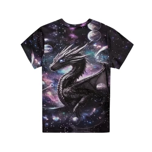 Image of Kids Graphic T-Shirt Boys Girls Novelty Tees Top Short Sleeve Shirts Summer Blouses 3-16