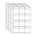 Stamp Pocket Pages Plastic Coin Holders Stamp Currency Protector Coin Collecting Supplies 10 Sheets