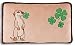 Produktbild NICI 42785 Kissen Erdmännchen mit Kleeblatt rechteckig, 43 x 25 cm, beige