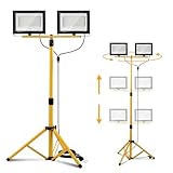 Eikuavons LED Baustrahler 2 x 100W, Baustrahler LED mit Stativ Einstellbar, IP...