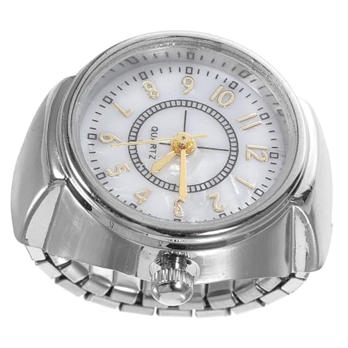 AGFELO 字戒指手表 大きな字で見やすい ミニクォーツ指輪時計 ユニセックス ファッション性と実用性を兼ね備えた になアクセサリー