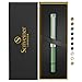 Scriveiner Green Rollerball EDC Luxury Pen, Stunning Pocket Pen with Chrome Finish, bundle with Rollerball Refill Blue Fine - 4 Rollerball Refills in one box