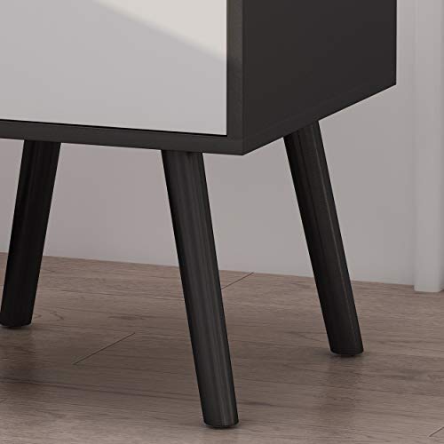 Christopher Knight Home Leila End Table, Black, White 15.5 In X 15.5 In X 16.75 In #TOP5