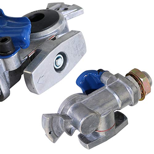 KOOTANS 1 Pair Service Emergency Gladhands with Valve Switch Die Cast