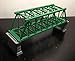 Outland Models Railroad Truss Bridge Green (for Double Track) with Piers Z Scale