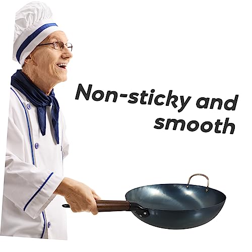 Wok de fondo plano IMIKEYA antiadherente para cocina miniatura 2