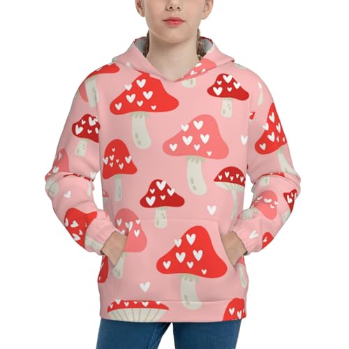 Cute Mushroom1 Kids Pullover Hoodies Boys Sweatshirts Girls Athletic Clothes with Pocket
