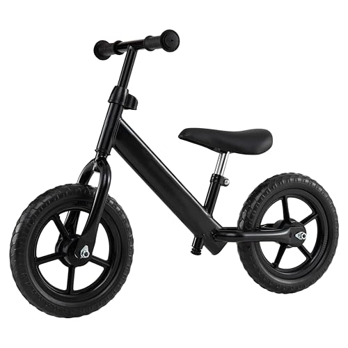 Image of HONEY JOY Toddler Balance Bike, 11 Inch Baby Push Bicycle w /Adjustable Padded Seat & Handlebar, Ultra Light Steel Frame, No Pedal Walker Bike Riding Toy, Birthday Gift for Boys Girls Aged 2-5