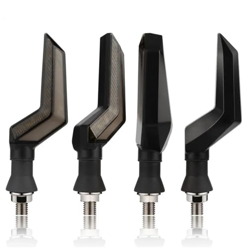 Luz de señal giro moto universal 12V con indicador DRL ámbar y lámpara de parada trasera 4