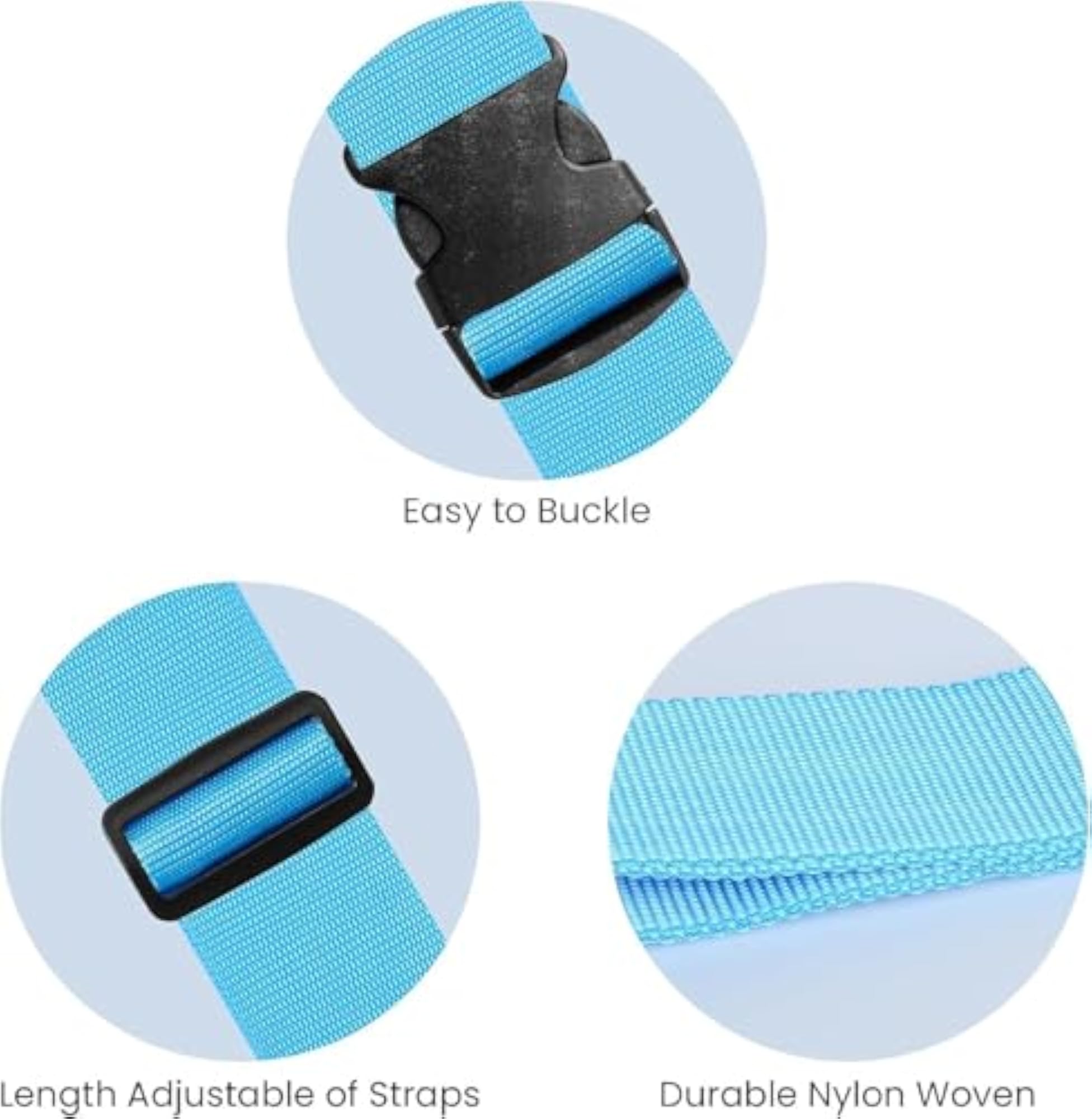 Adjustable Travel Belt Luggage Connector Straps