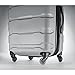 Samsonite Omni PC Hardside Expandable Luggage with Spinner Wheels, Checked-Large 28-Inch, Silver