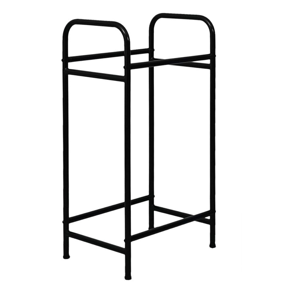 PROREGAL Reifenregal CARRERO HxBxT 104x55x40cm, bis zu 4 Reifen auf 2 Ebenen, Schwarz, Werkstattregal, Lagerregal, Kellerregal