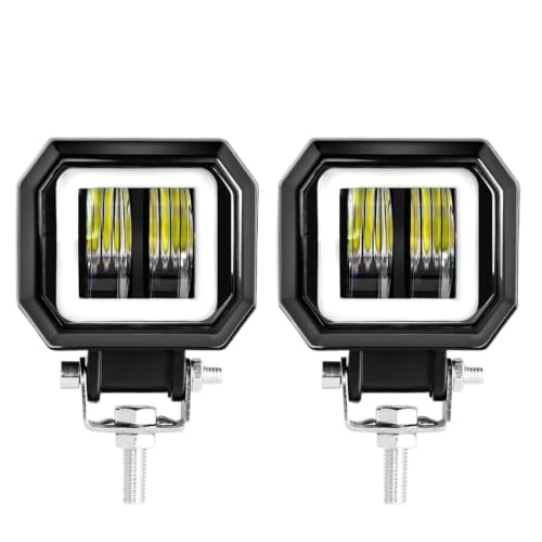 Bombilla coche LED 12-24V lámpara antiniebla y faro cuadrado moto