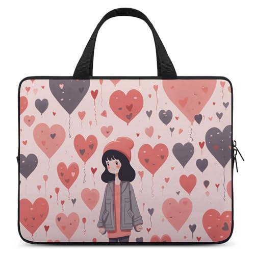 Sac ordinateur portable 15 pouces fille et pêche pour les trajets quotidiens