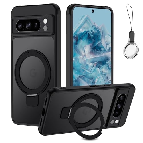 Google Pixel 6a �p �P�[�X �X�^���h�@�\ ��̌^Magsafe�����O�X�^���h �z���_�[�O�[�O�� �s�N�Z��6A �J�o�[ �X�^���h�@�\ �c�����Ή� HILEGENER �X�}�z�P�[�X �ϏՌ� ������ �}�b�g�� �ԍڃz���_�[�Ή� ���C�����X�[�d �X