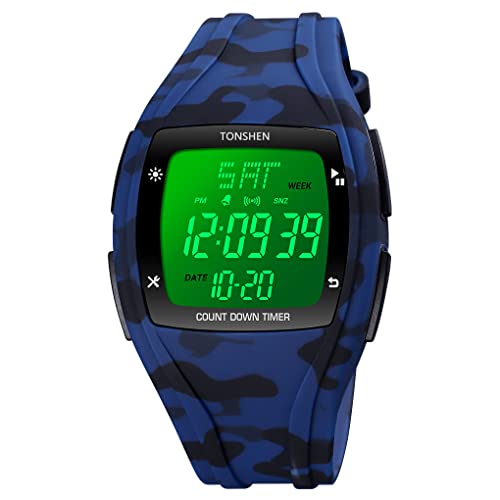 Montre sport femme étanche 50M LED TONSHEN