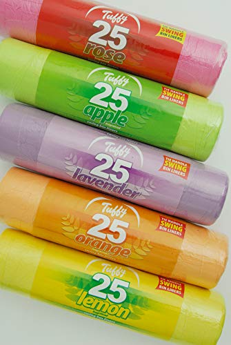 50L Fragrance Swing Bin Liners – Durable Polythene Material – Large Trash Bags – Biodegradable – Environment Friendly – Compatible At Home Offices, Workplaces – Volume 50 Liters – 40cm X 35cm X 10cm