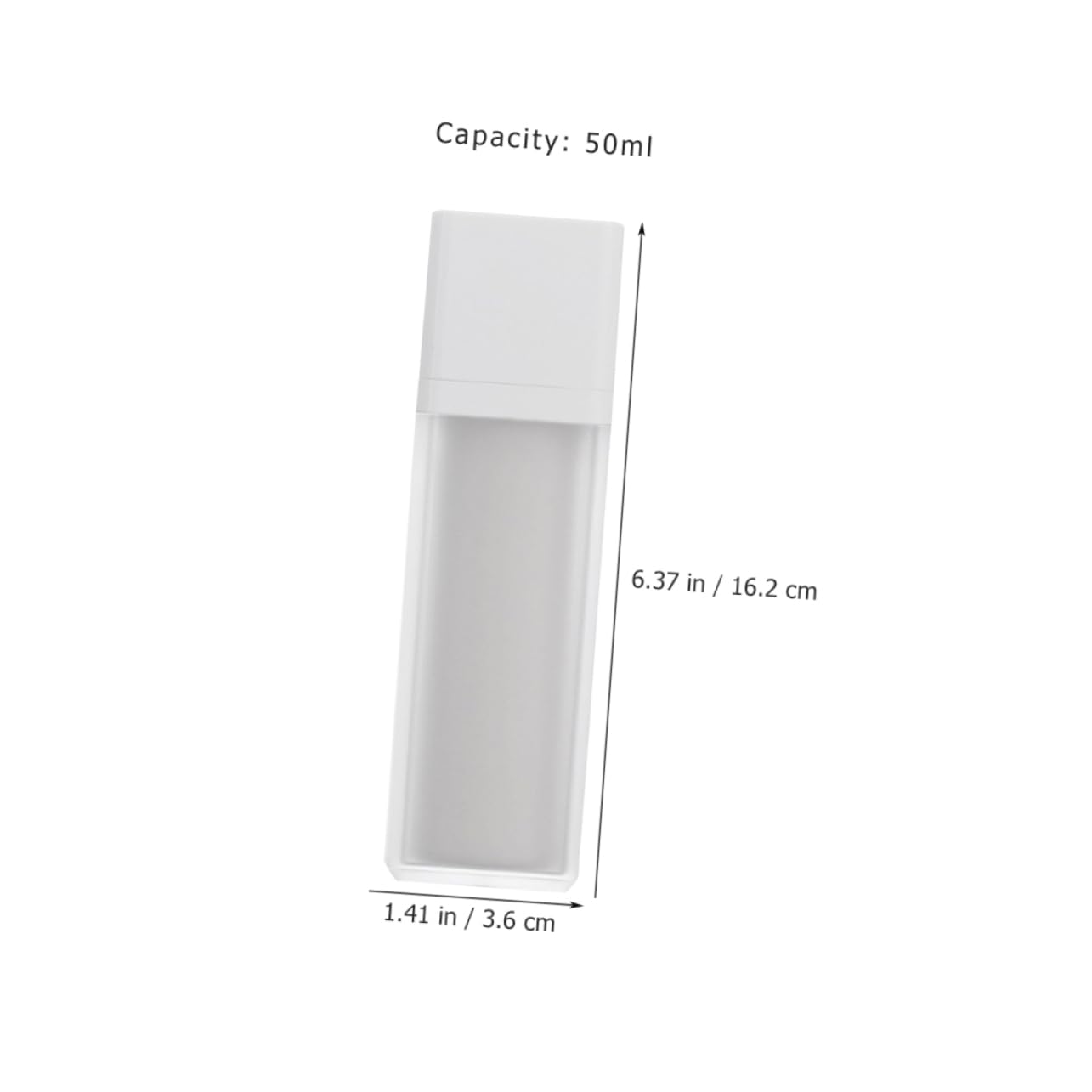 Gatuida 3 Botellas de Viaje Bomba sin Aire Rellenables de 50ml Material As y PP Envases Prácticos para Crema y Loción Ideales para Coche y Viaje