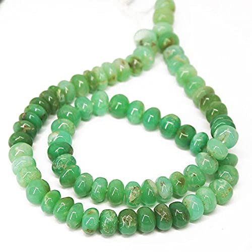Perles chrysoprase vert naturel de 9mm, créez vos bijoux d'été avec ce magnifique fil LKBEADS