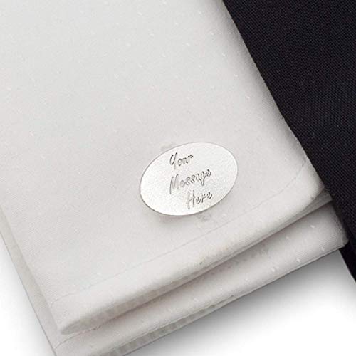 Mancuernillas personalizadas de plata 925 grabadas miniatura 2